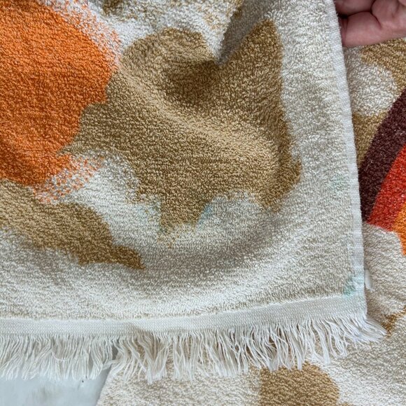 Set Of 3 Vintage 70s Cannon Rainbow & Sun Terrycloth Bath Bathroom Towels - Picture 5 of 7